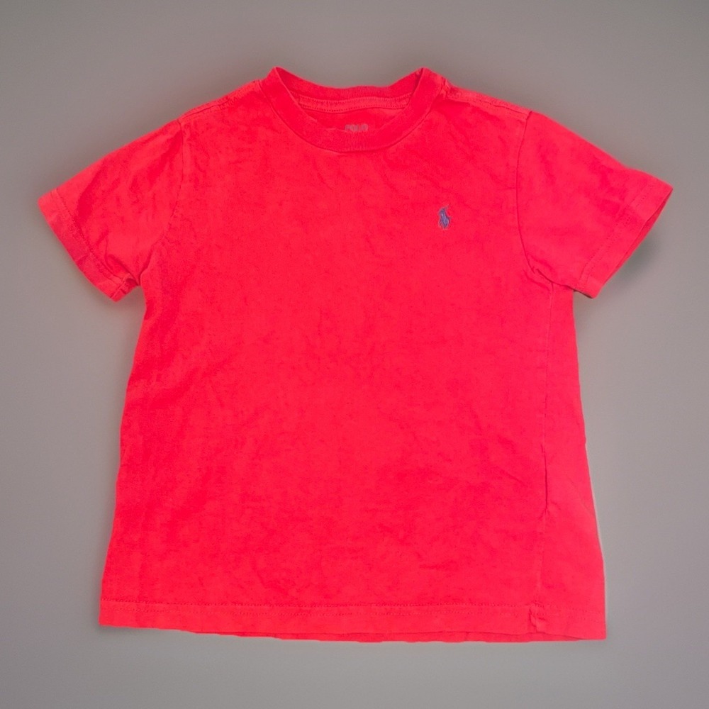 Polo Ralph Lauren Red Crewneck T-Shirt Classic Academia Pony - Youth Size 5